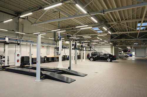Edificios ligeros del taller de la estructura del marco de acero para los servicios de reparación del coche